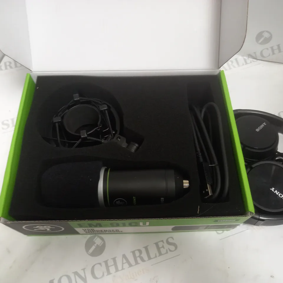 EM-91CU USB CONDENSER MICROPHONE AND HEADPHONES