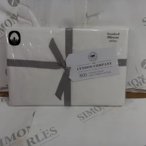 THE LONDON COMPANY 800 THREAD COUNT FINE COMBED COTTON STANDARD PILLOWCASE