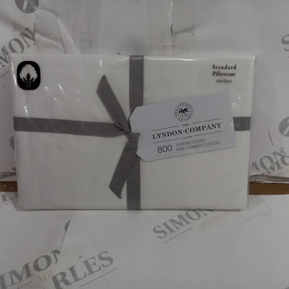 THE LONDON COMPANY 800 THREAD COUNT FINE COMBED COTTON STANDARD PILLOWCASE