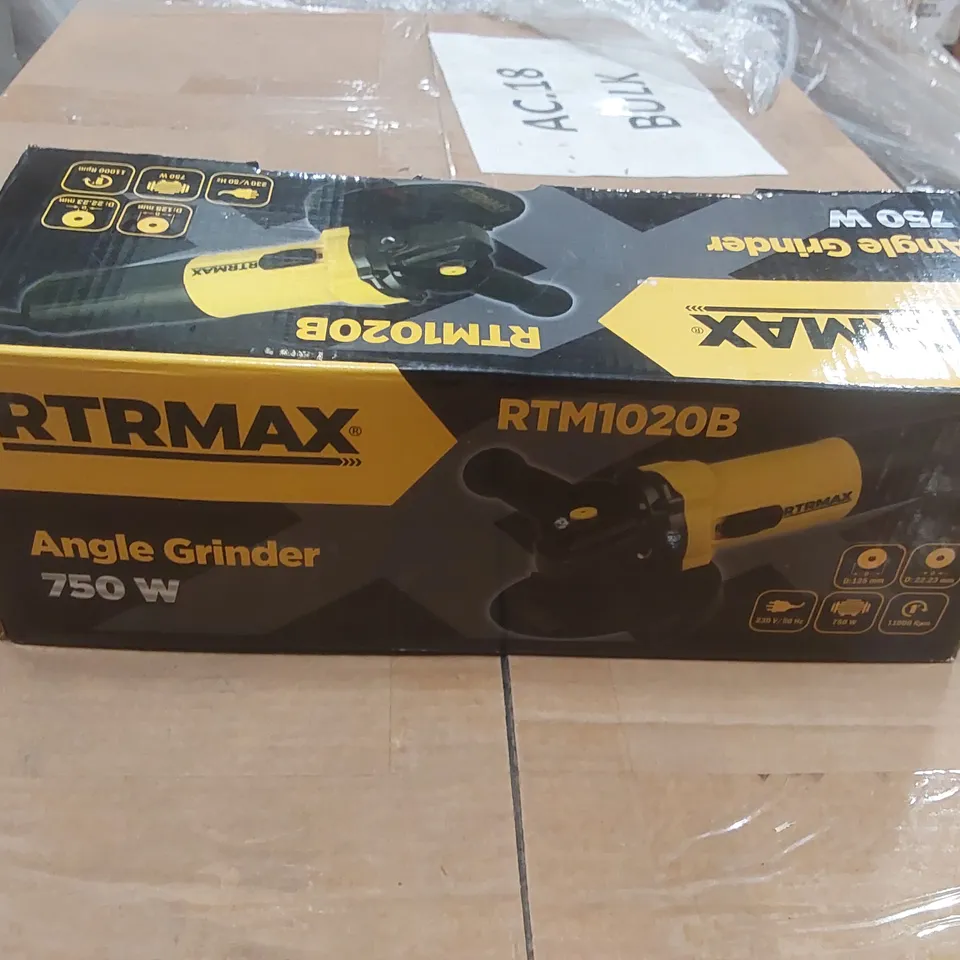 BOXED RTRMAX RTM1020B 750W ANGLE GRINDER 