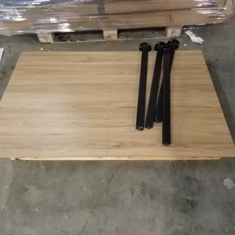 DESIGNER RECTANGULAR EXTENDABLE DINING TABLE 