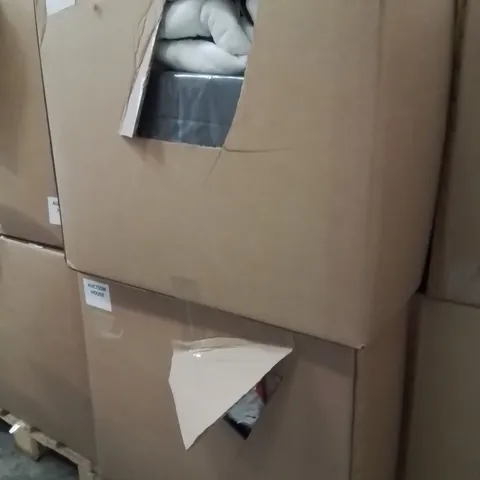 PALLET CONTAINING A LARGE QUANTITY OF BEDDING PRODUCTS TO INCLUDE:DUVETS,PILLOWS,ETC