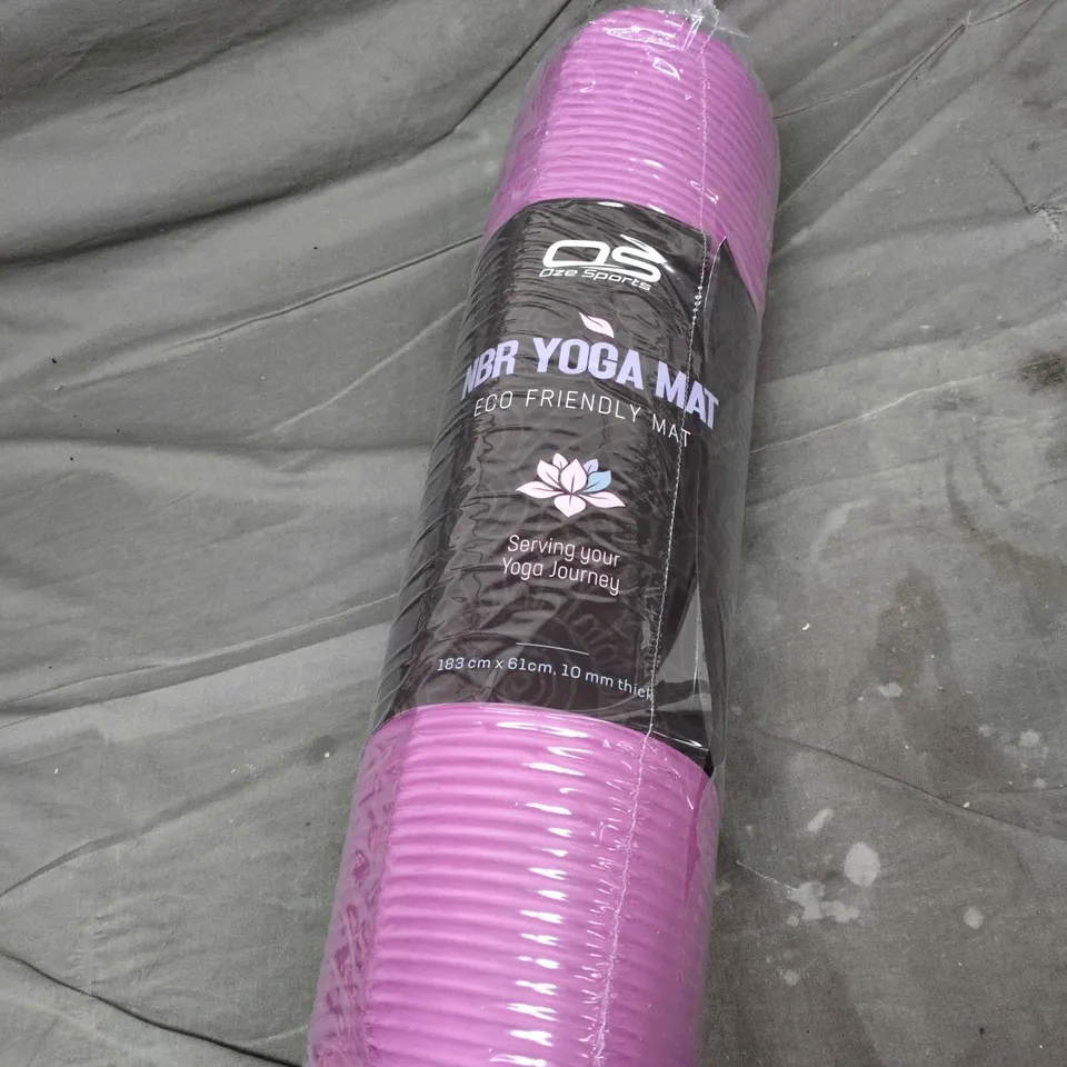 PINK NBR YOGA MAT, OZE SPORTS – ECO FRIENDLY