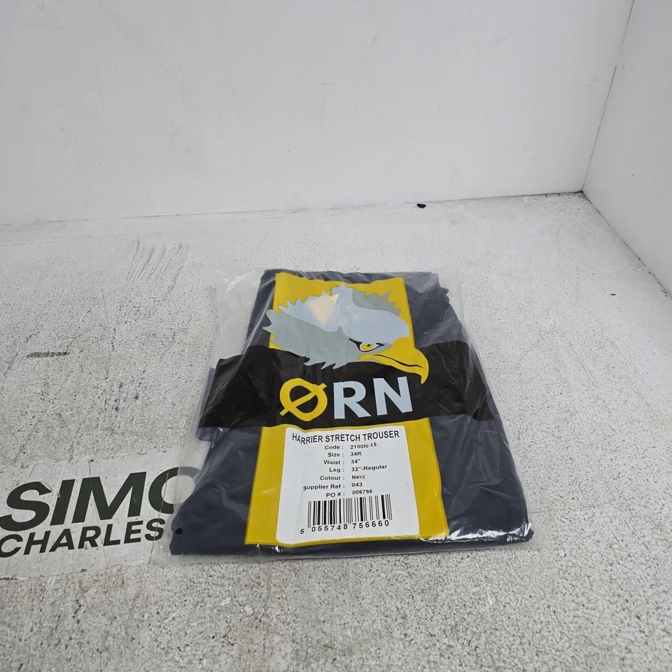 ORN HARRIER STRETCH TROUSER 34W 32L NAVY