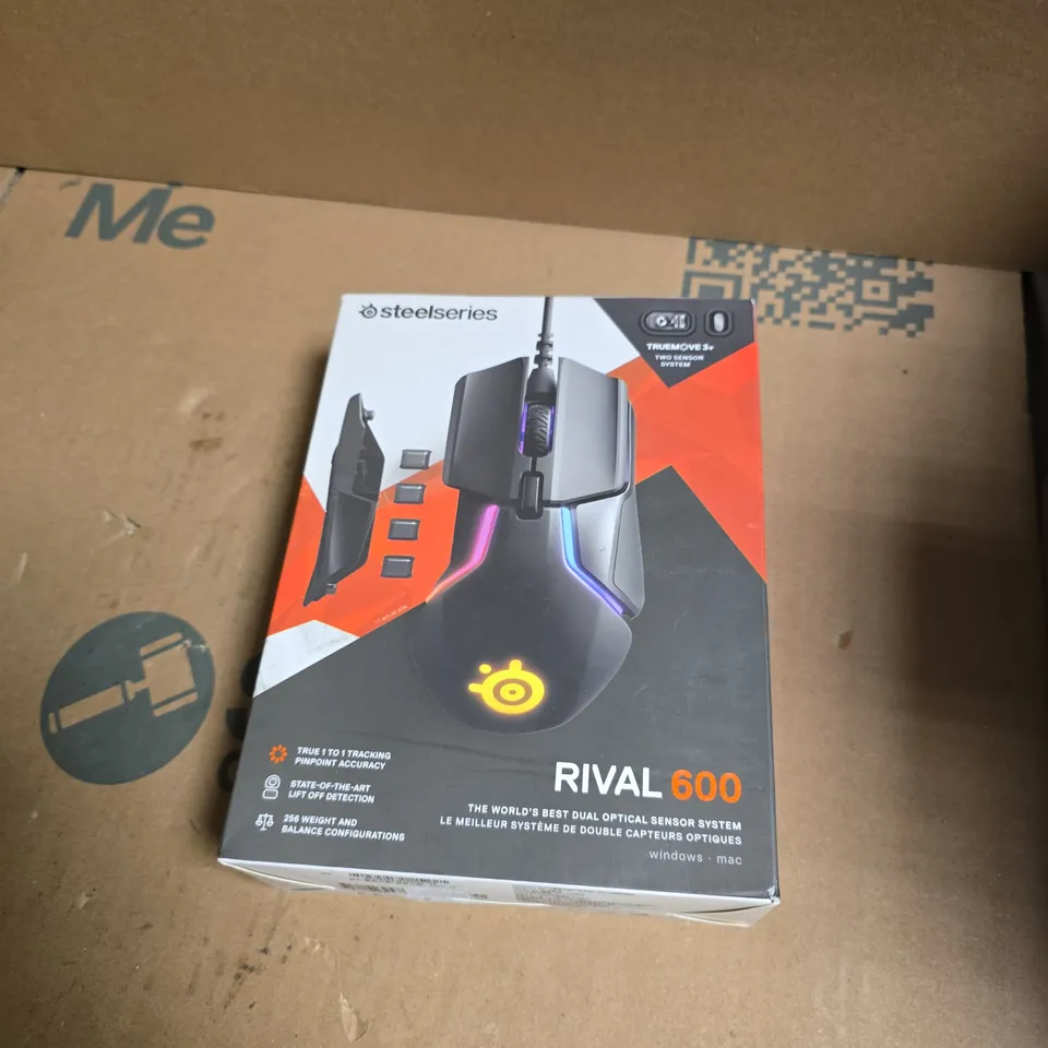 STEELSERIES RIVAL 600 GAMING MOUSE – BOXED