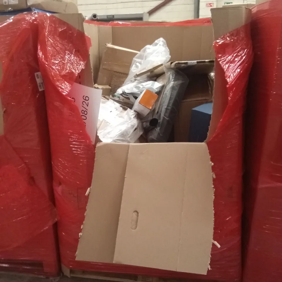 PALLET OF ASSORTED HOUSEHOLD GOODS AND PRODUCTS TO INCLUDE; STEAMER, E-COMMERCE GOODS ETC