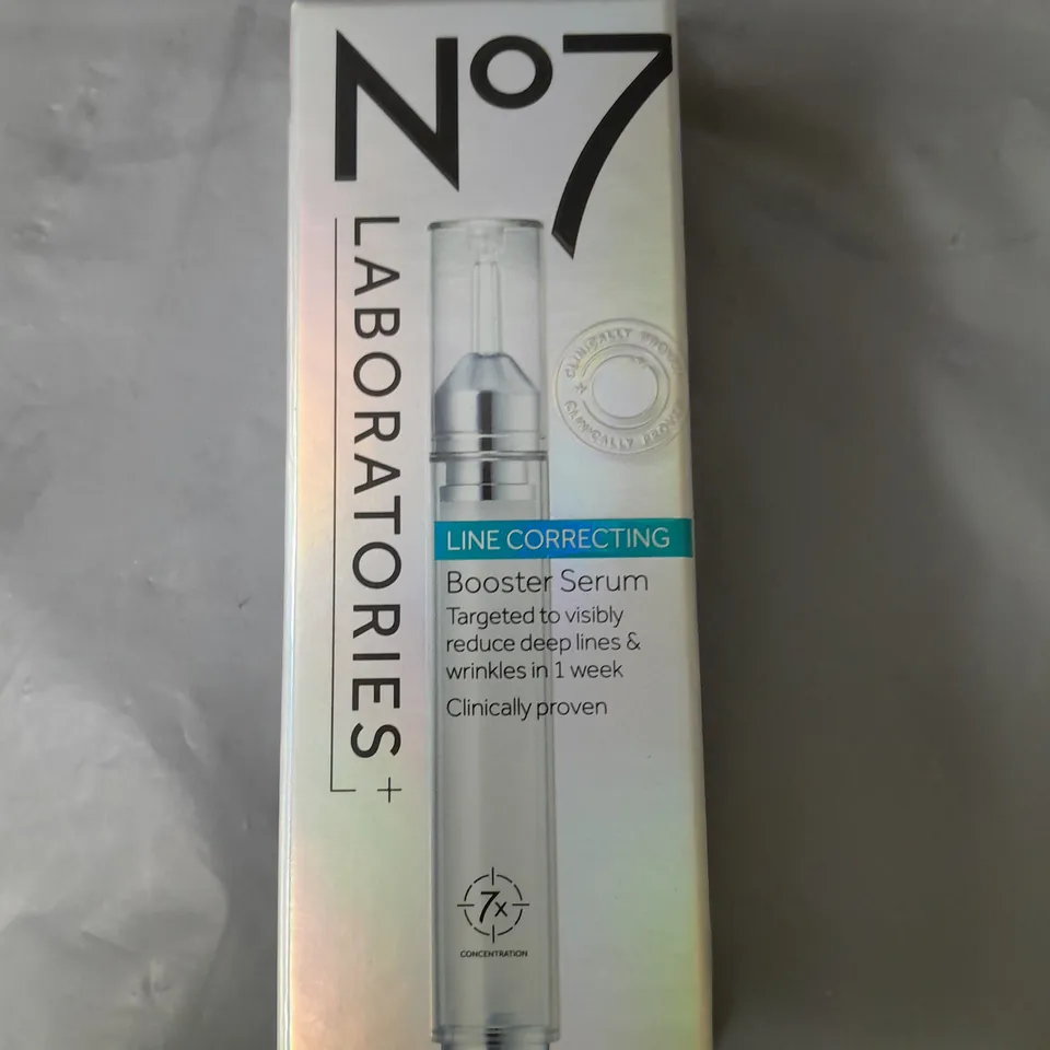 SEALED NO7 LABORATORIES LINE CORRECTING BOOSTER SERUM 15ML