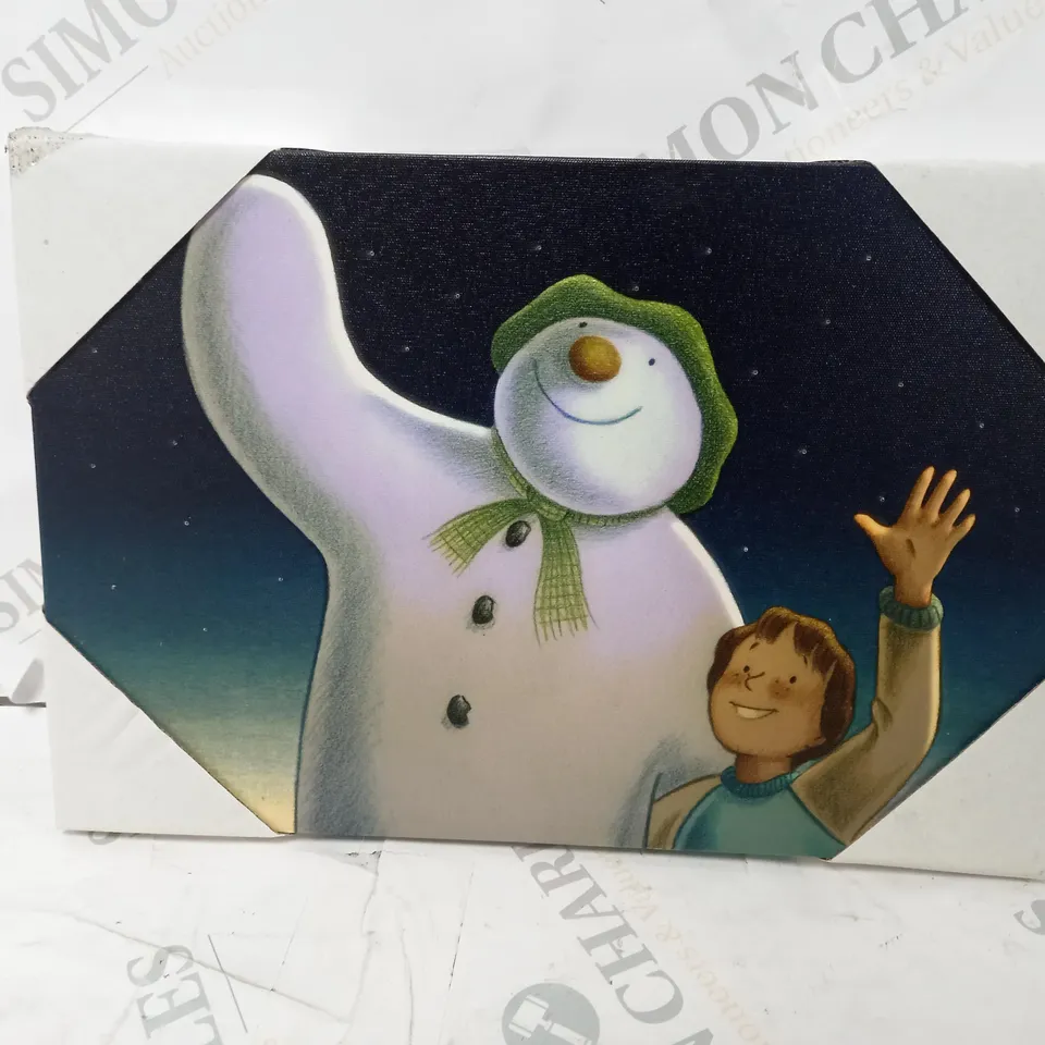 THE SNOWMAN LED WALL ART WITH TIMER