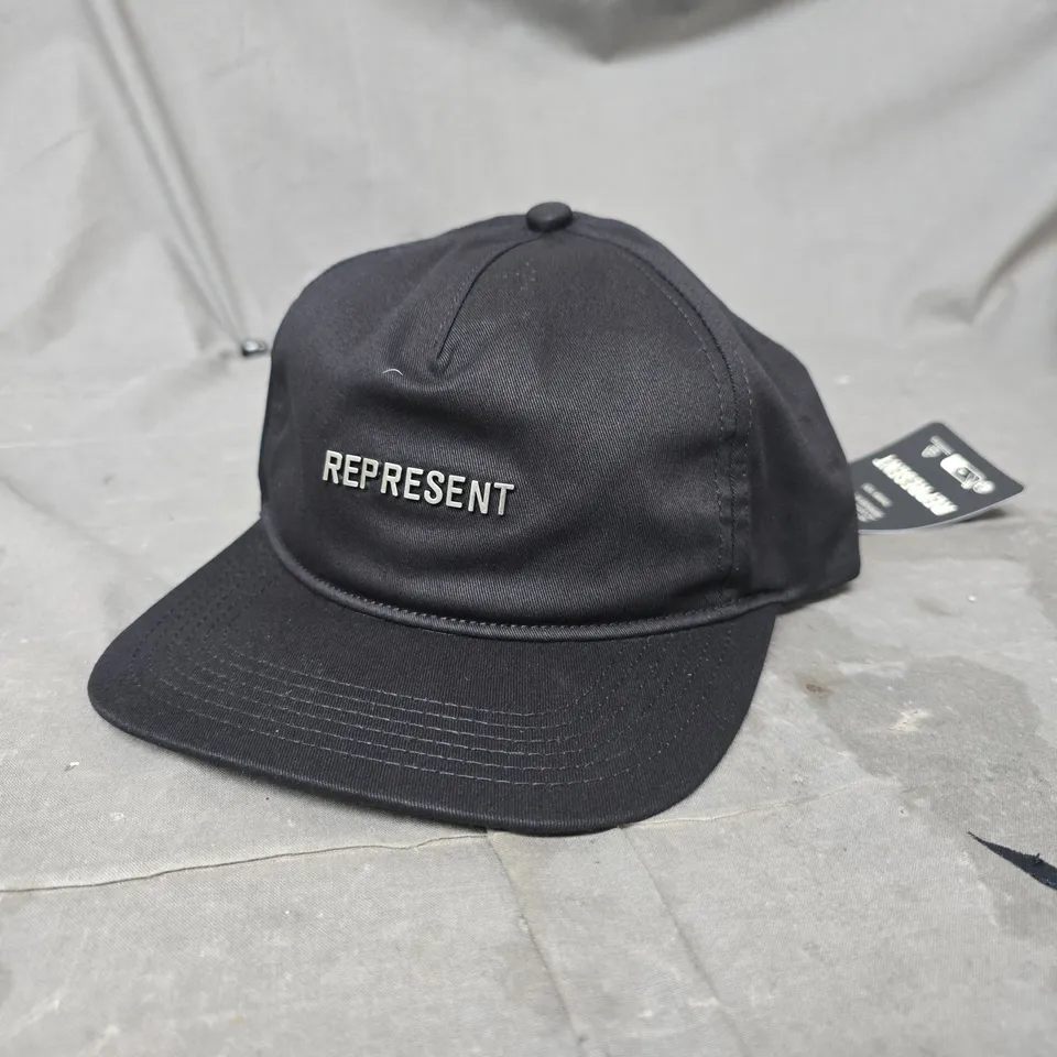 REPRESENT CAP IN BLACK