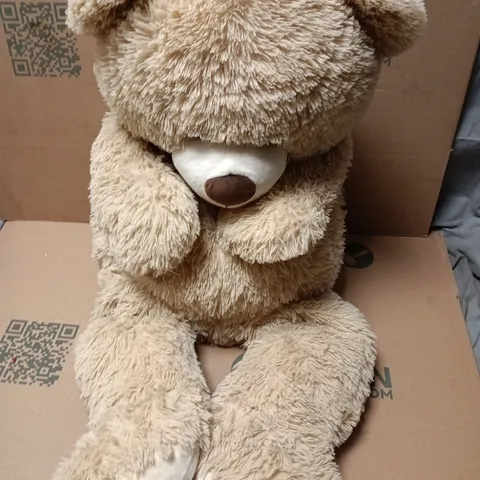 Cream Plush Teddy Bear – Large Stuffed Toy