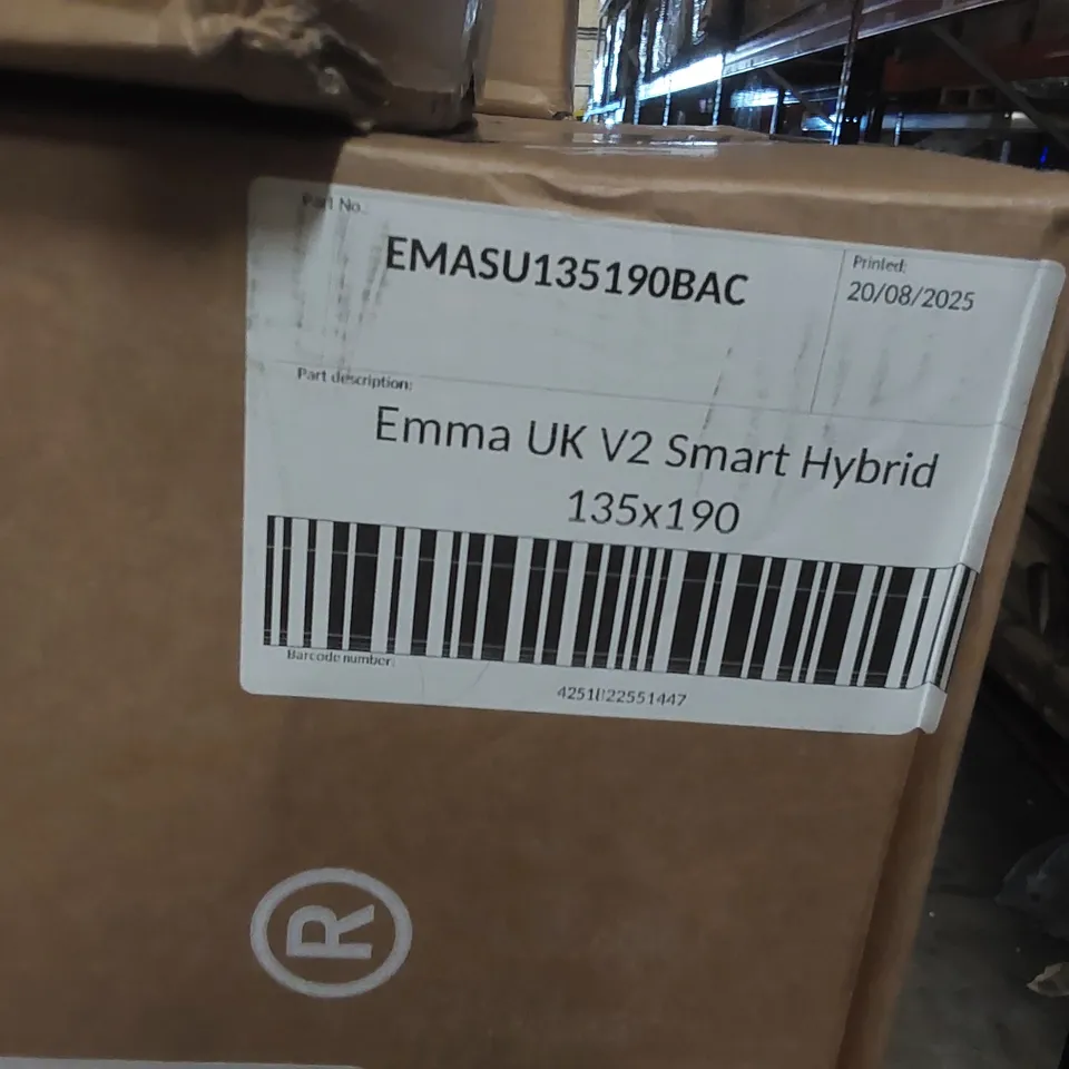 BRAND NEW BOXED EMMA UK V2 SMART HYBRID 135 x 190CM DOUBLE MATTRESS 