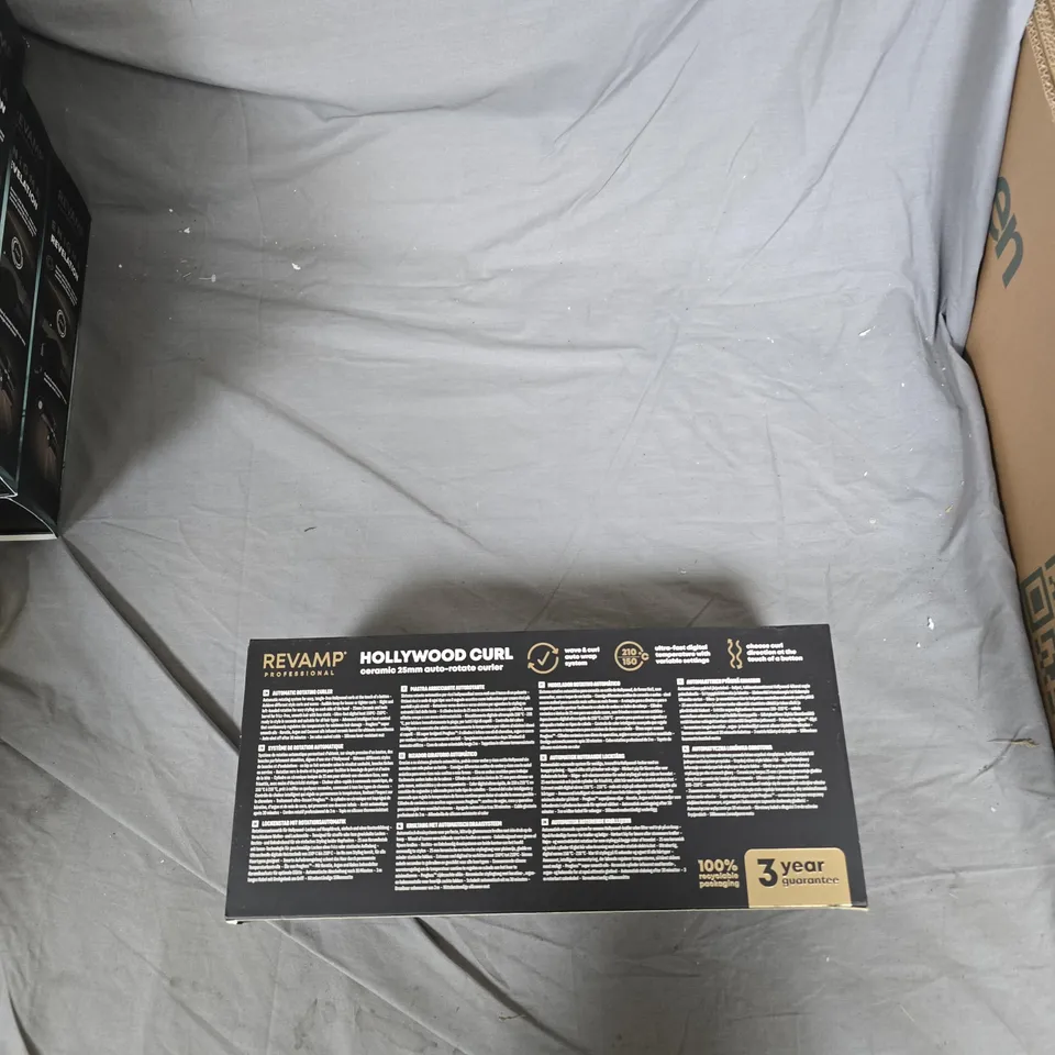 REVAMP HOLLYWOOD CURL CERAMIC 25MM AUTO-ROTATE HAIR CURLER – BOXED