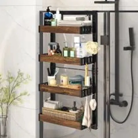 BOXED ZOEE 40×17CM STEEL WALL BATHROOM SHELVES 