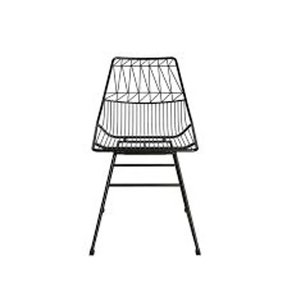 BOXED COSMOLIVING ASTRID WIRE METAL COUNTER STOOL - BLACK