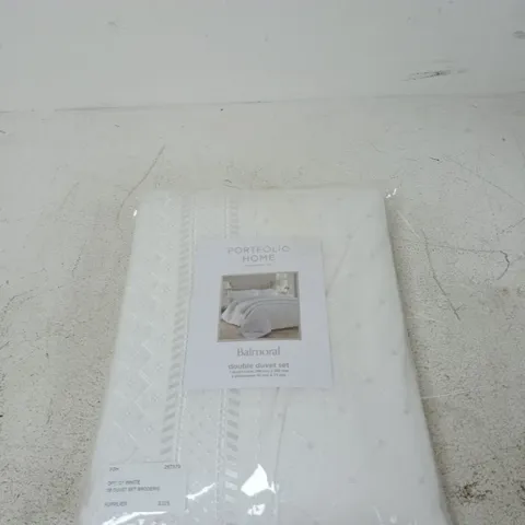 PORTFOLIO HOME BALMORAL DOUBLE DUVET SET DOUBLE