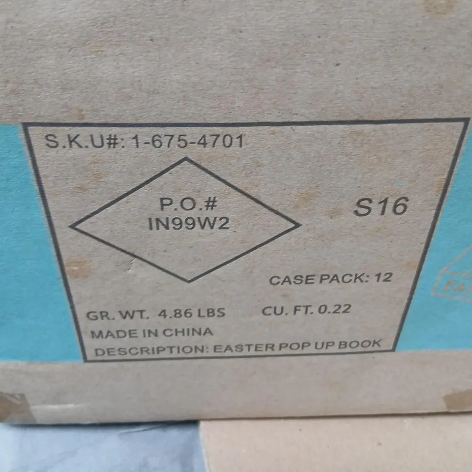 PACK OF 12 EASTER POP UP BOOKS