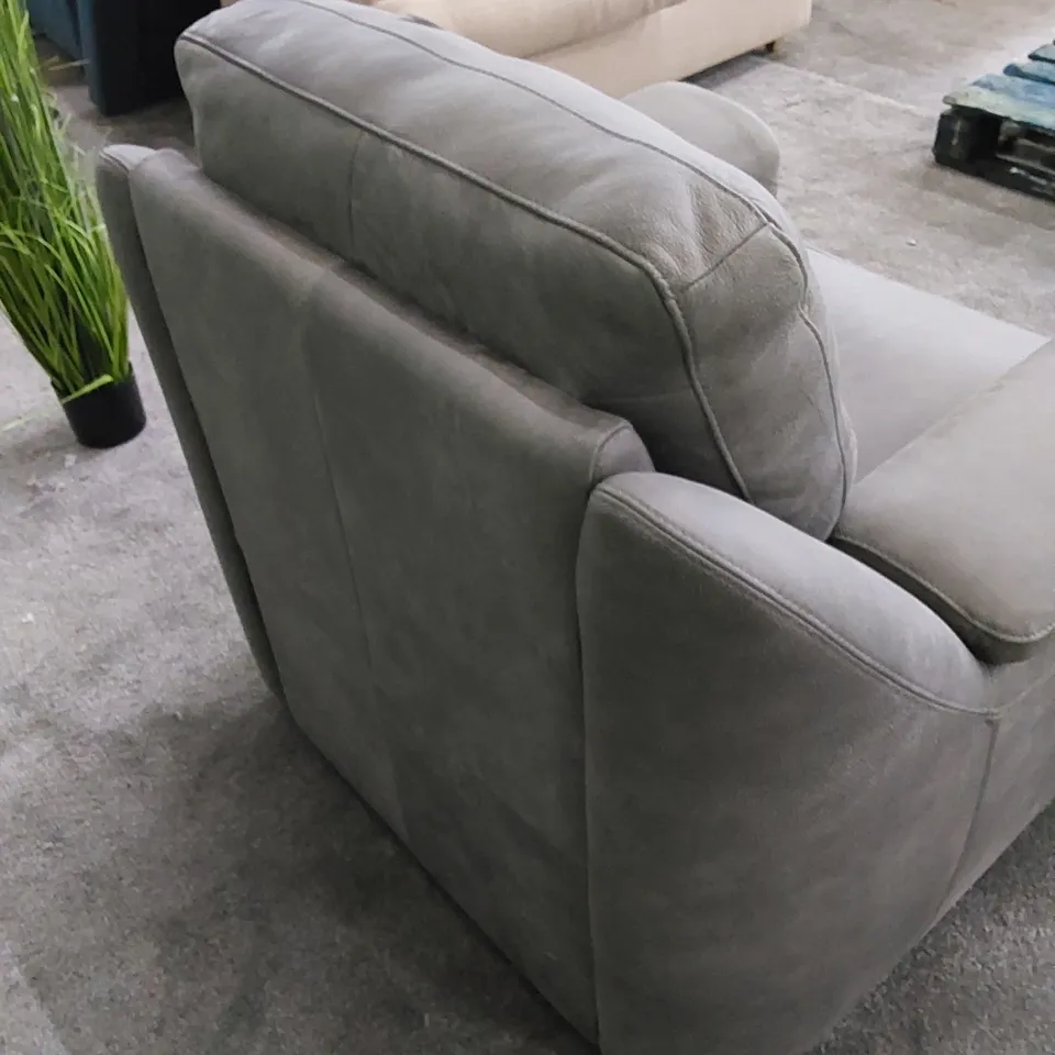 QUALITY DESIGNER PARMA ARMCHAIR - LEATHER 