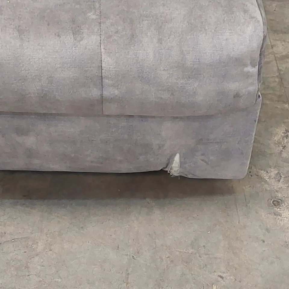 QUALITY DESIGNER GREY VELVET SOFA BED