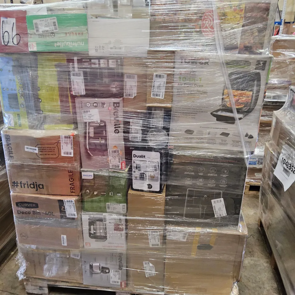PALLET OF APPROXIMATELY 53 UNPROCESSED RAW RETURN HOUSEHOLD AND ELECTRICAL GOODS TO INCLUDE;