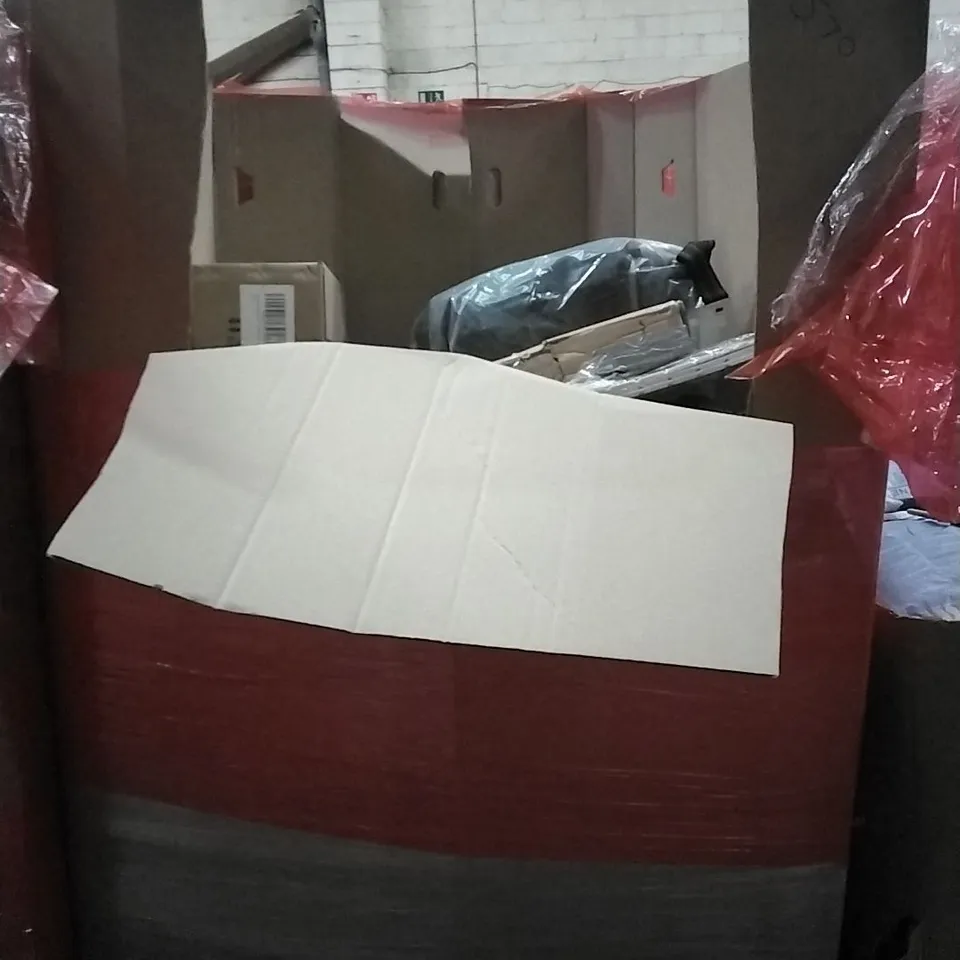 PALLET OF HOUSEHOLD ITEMS TO INCLUDE VIBRATION PLATE, KIDS SLIDE,KITCHEN TAP,LED METEOR LIGHT AND OTHER ASSORTED ITEMS...