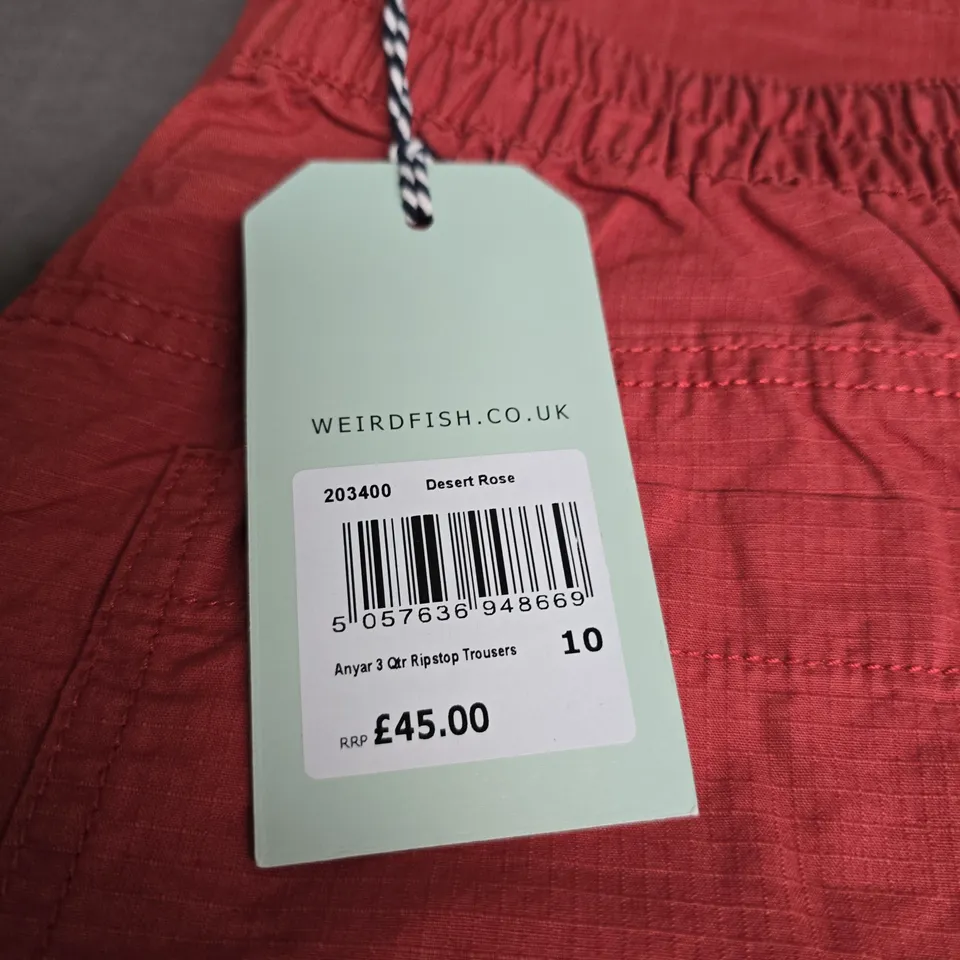 WEIRD FISH DESERT ROSE RIPSTOP TROUSERS– UK 10