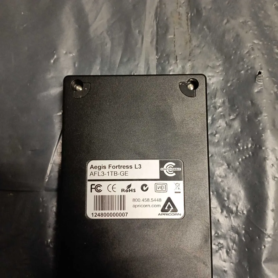 APRICORN AEGIS FORTRESS L3 AFL3-1TB-GE HARDWARE ENCRYPTED USB DRIVE 1TB