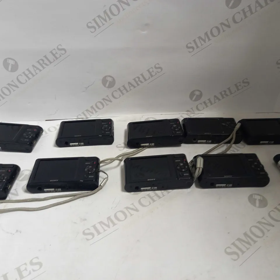 LOT OF 10 BLACK SONY CYBER-SHOT DSC-W810