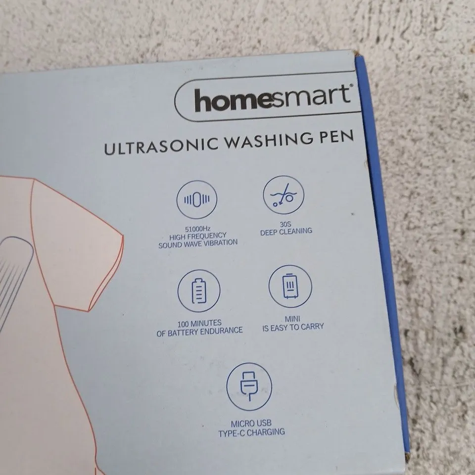HOMESMART ULTRASONIC WASHING PEN – BOXED WITH ACCESSORIES