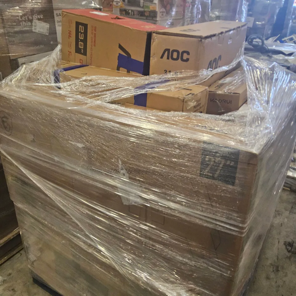 PALLET OF APPROXIMATELY 15 UNPROCESSED RAW RETURN MONITORS TO INCLUDE;