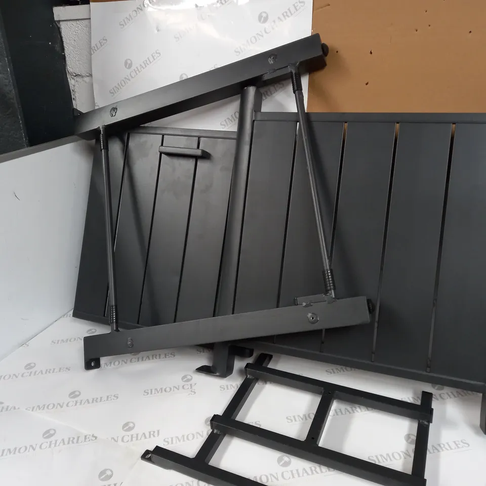 LARGE GREY METAL GAS PATIO HEATER - COLLECTION ONLY