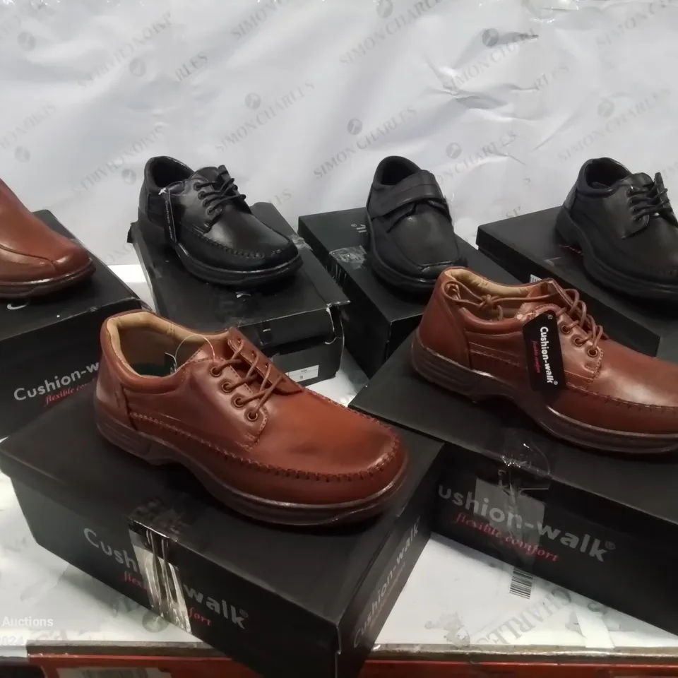 SELECTION OF BOXED CUSHION-WALK LEATHER SHOES, (STYLES, COLOURS AND SIZES VARY)