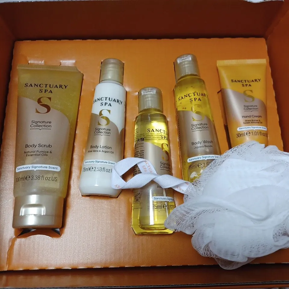 BOXED SANCTUARY SPA SIGNATURE PERFECT PAMPER PARCEL GIFT SET RRP £20