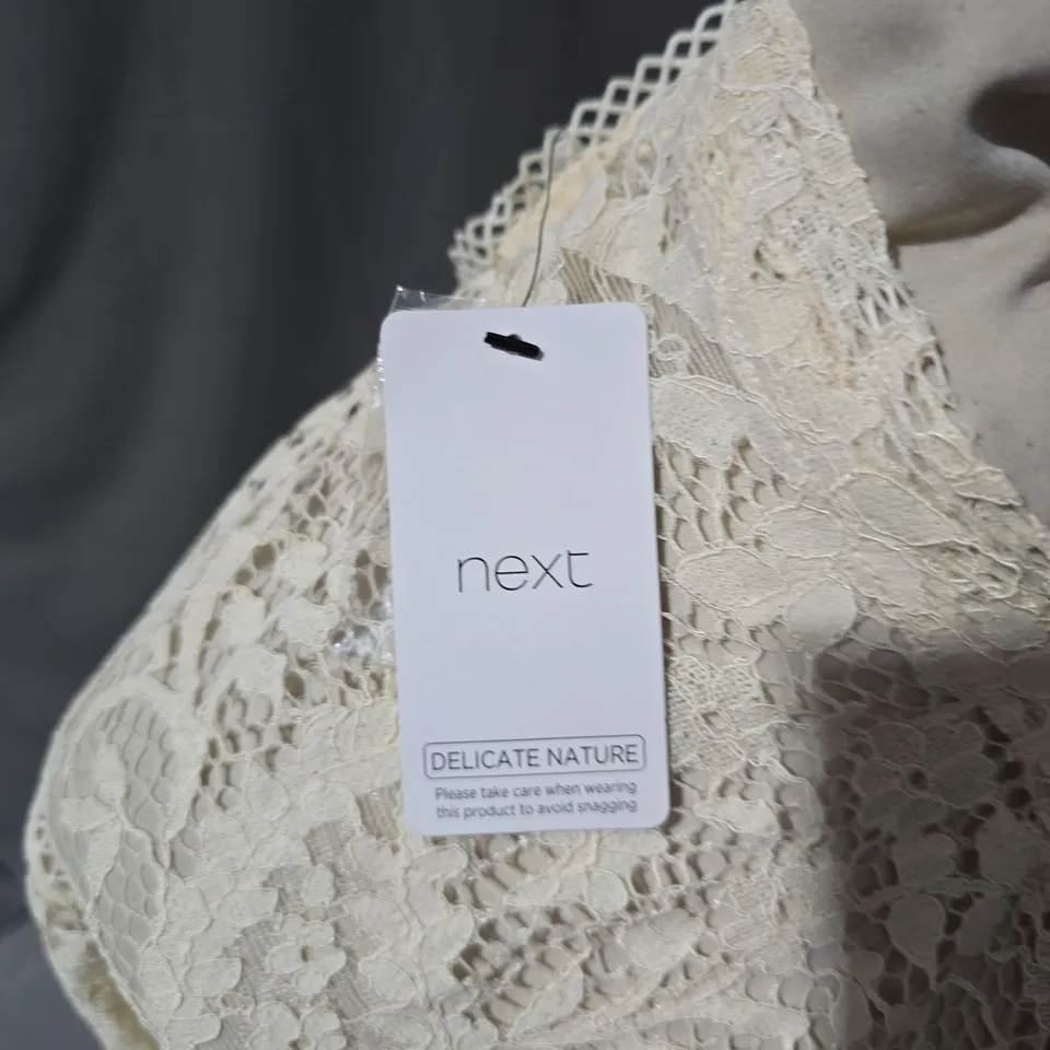 NEXT LACE BLOUSE – CREAM LACE, UK 18 (WOMENS)