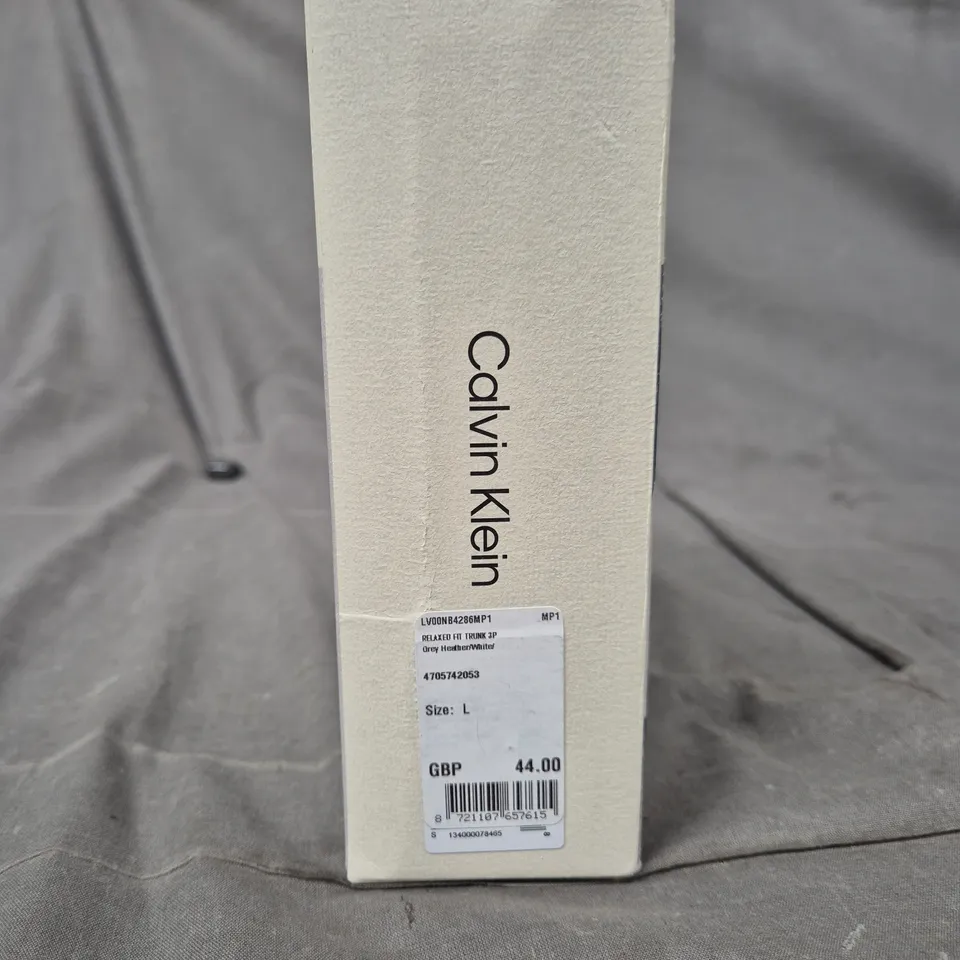 CALVIN KLEIN ICON COTTON STRETCH RELAXED FIT TRUNKS – BOXED, SIZE L