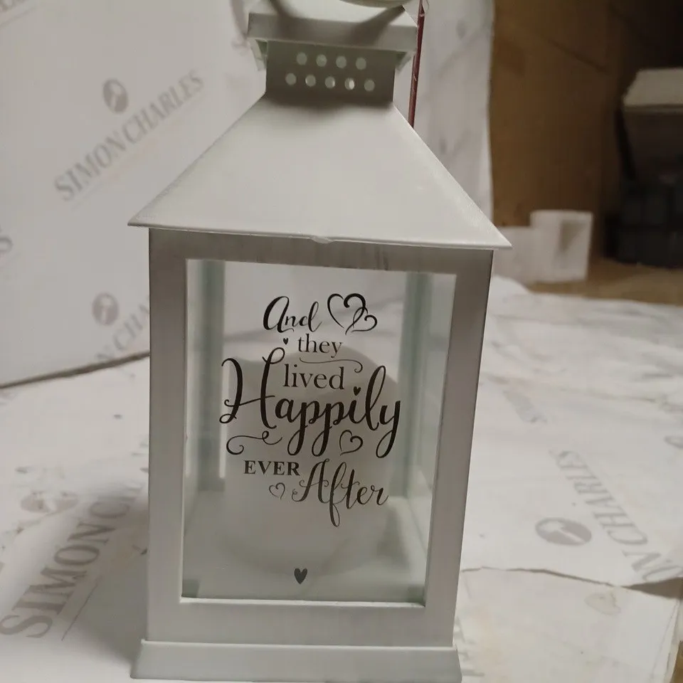 PERSONALISED HAPPILY EVER AFTER LANTERN  RRP £24.99