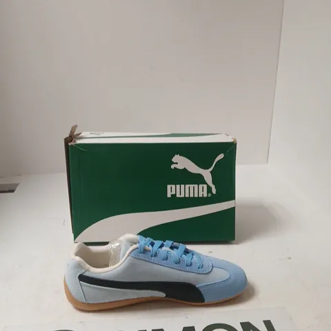 PUMA SPEEDCAT TRAINERS – LIGHT BLUE/SKY WITH GUM SOLE, UK 6.5 (EU 40)