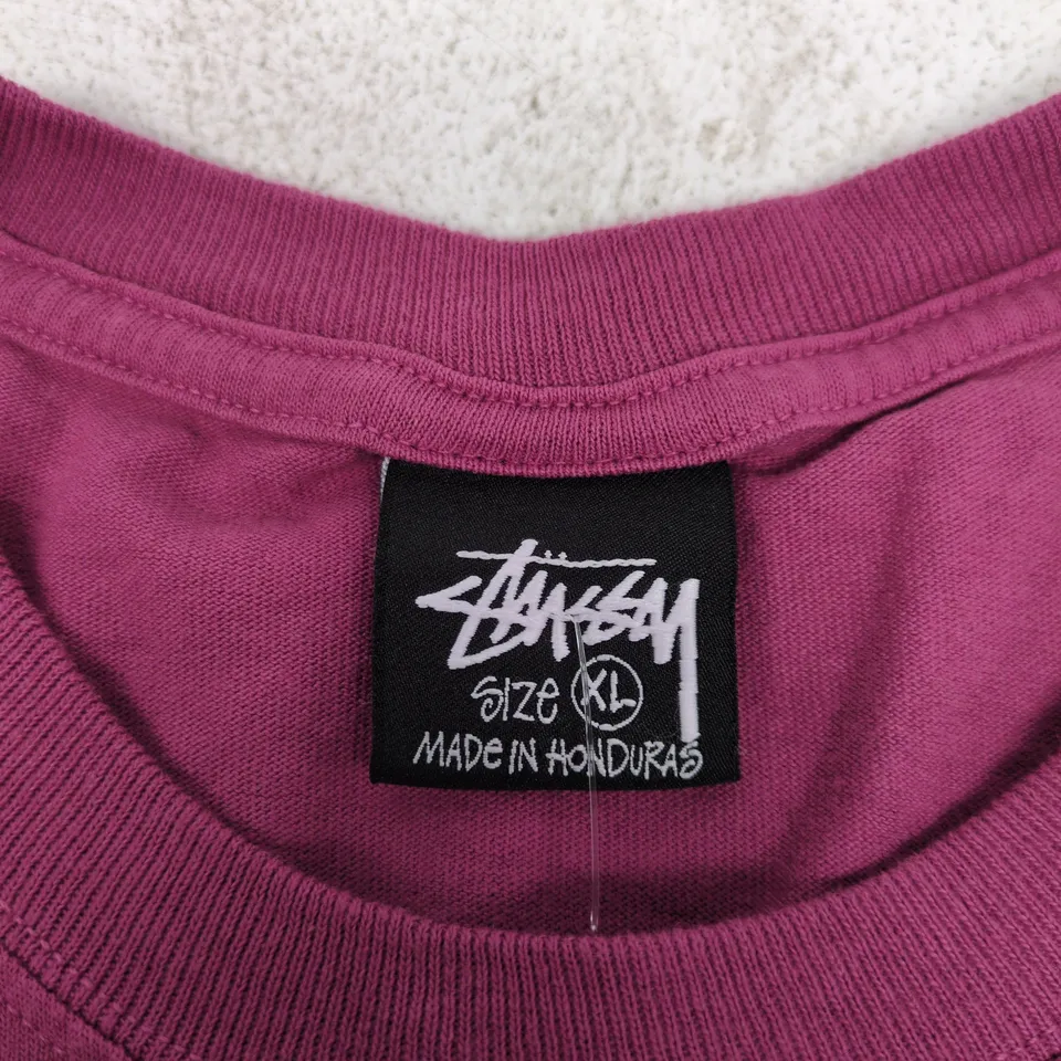 STUSSY PERMANENT COLLECTION T‑SHIRT – BERRY, UK XL