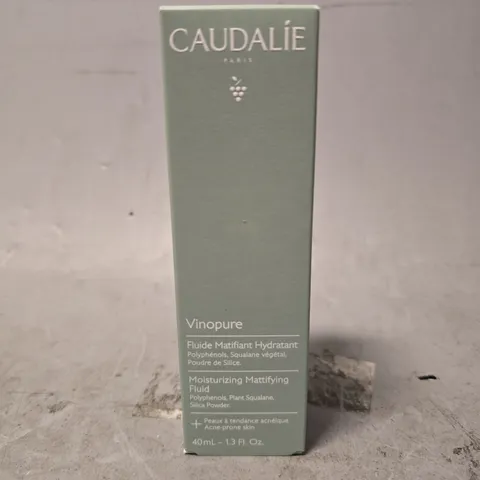 BOXED CAUDALIE VINOPURE MOISTURISING MATTIFYING FLUID 40ML