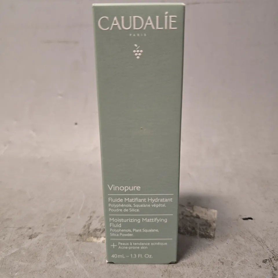 BOXED CAUDALIE VINOPURE MOISTURISING MATTIFYING FLUID 40ML