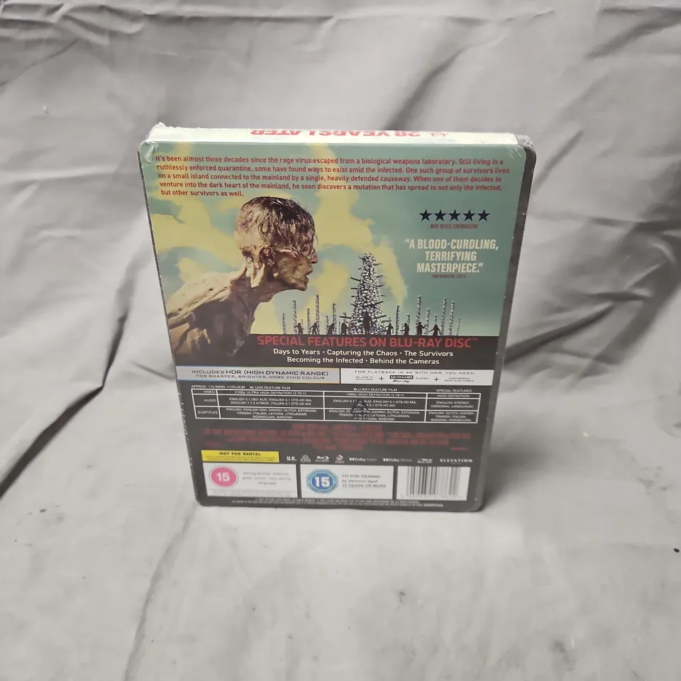 28 YEARS LATER STEELBOOK – 4K ULTRA HD + BLU-RAY (HMV STICKER)