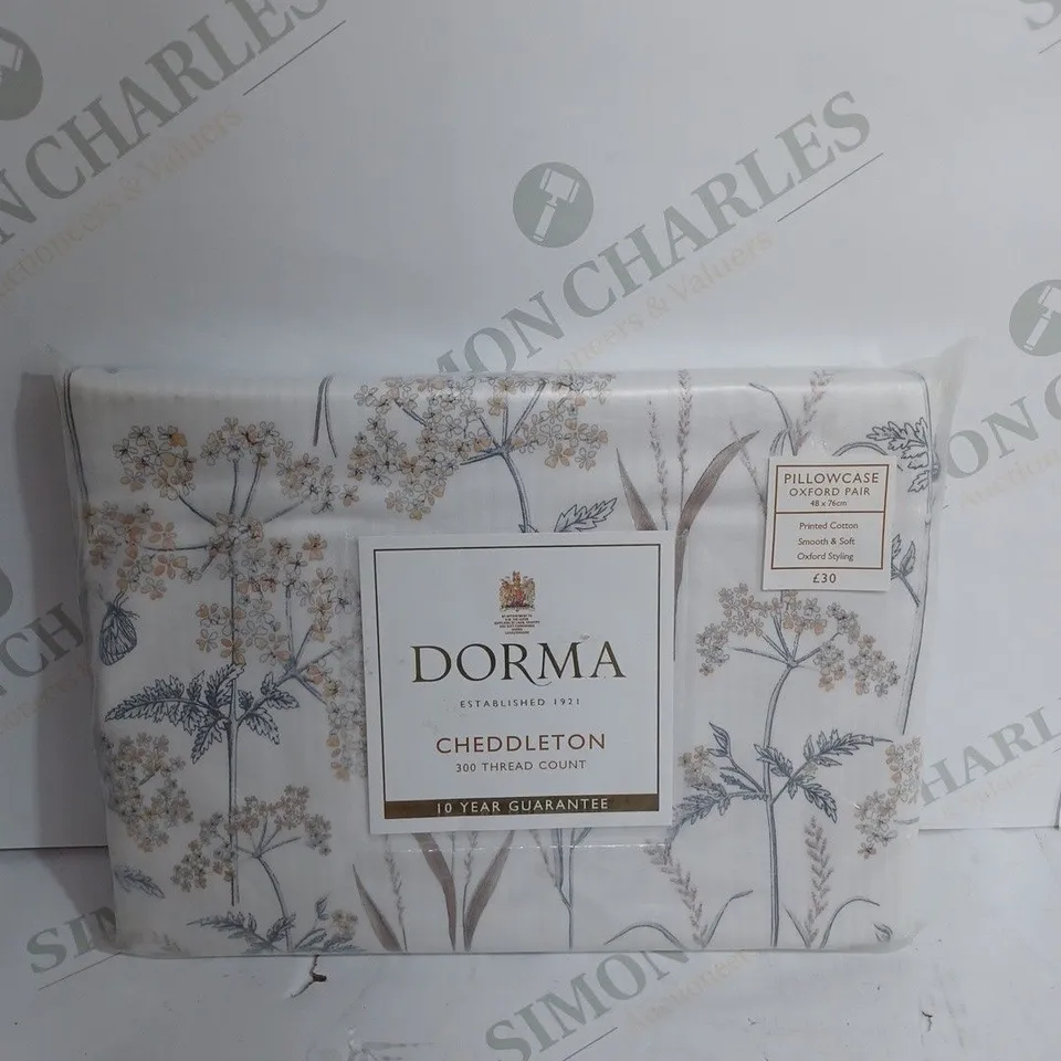 DORMA CHEDDLETON PILLOW CASE - 48CM X 76CM