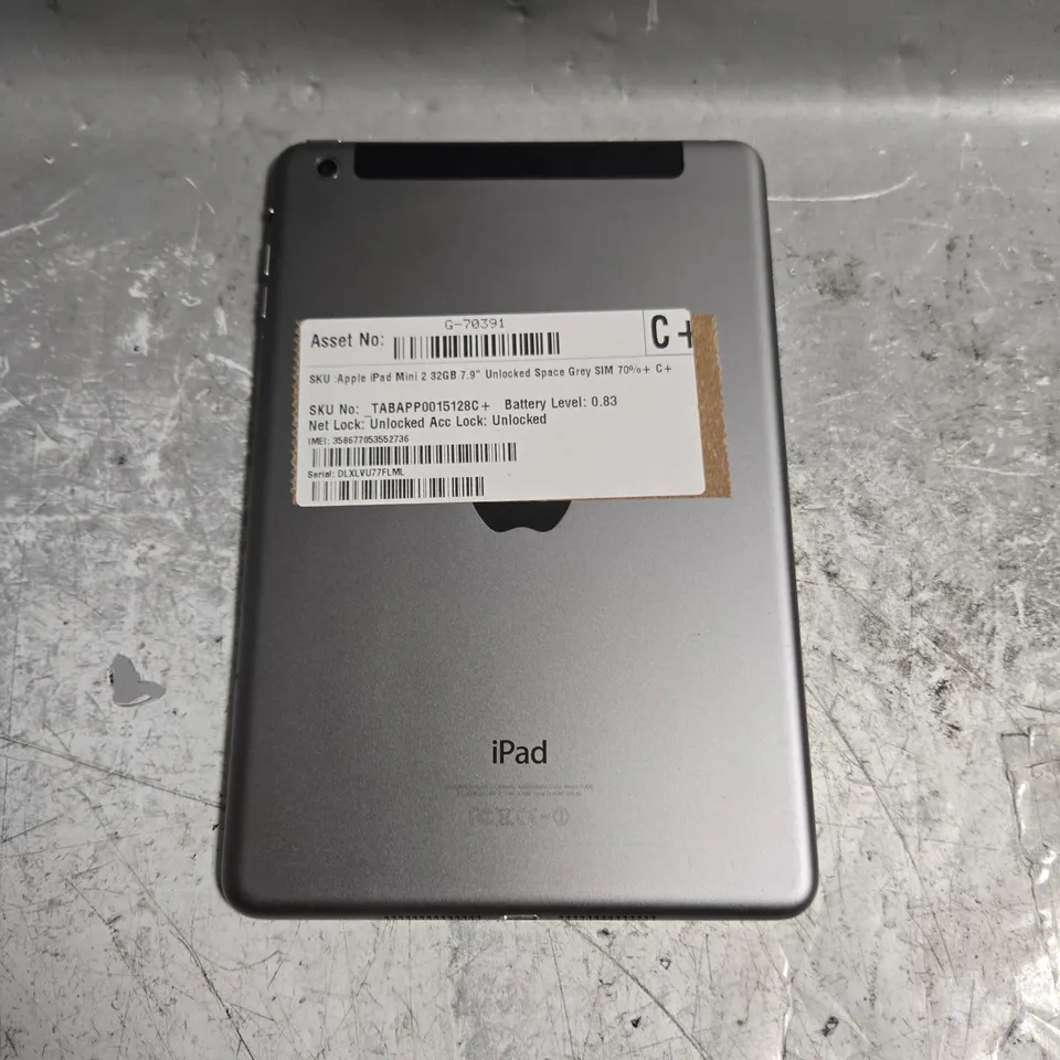APPLE IPAD MINI 2 TABLET 