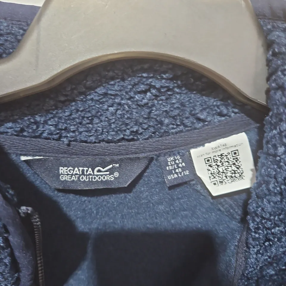 REGATTA GREAT OUTDOORS NAVY FLEECE JACKET – WOMEN'S, UK 16 (EU 44)