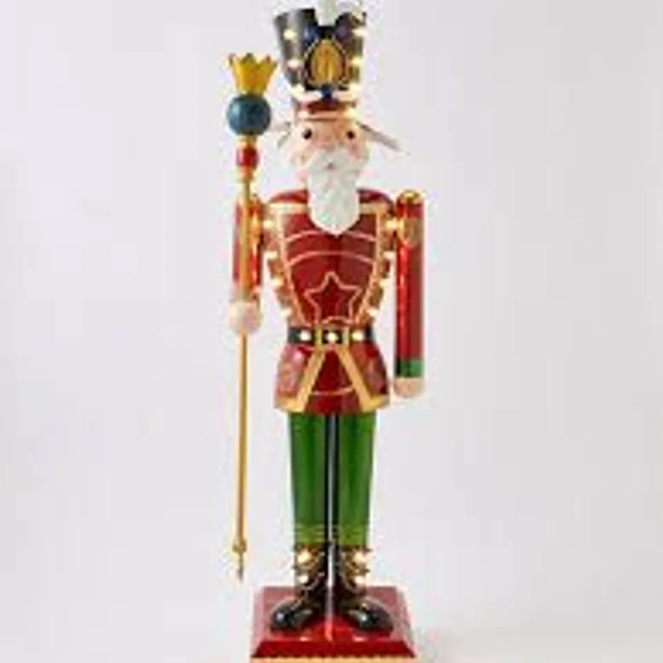 BOXED THREE KINGS 120cm LIT GIANT CHRISTMAS NUTCRACKER - TRADITIONAL (1 BOX)