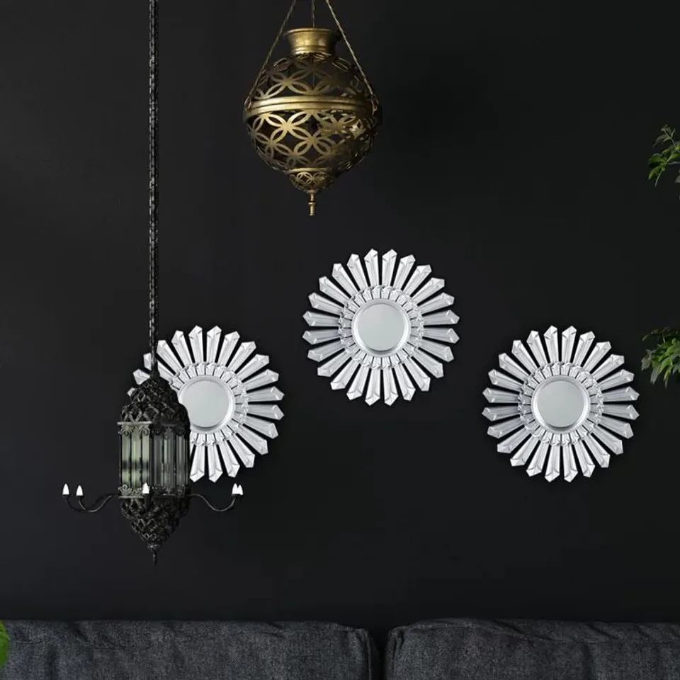 BOXED ZAFIRO WALL MIRROR SET (SET OF 3)