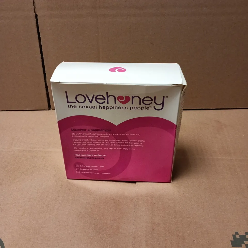 SEALED LOVEHONEY JOY RIDE BEGINNERS STRAP ON HARNESS SET