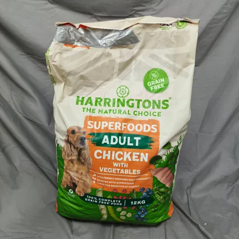HARRINGTONS SUPERFOODS ADULT CHICKEN WITH VEGETABLES GRAIN FREE DOG FOOD – 12KG