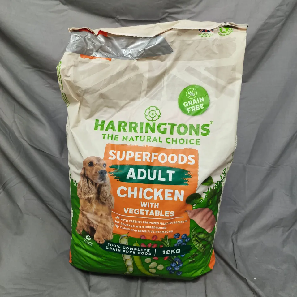 HARRINGTONS SUPERFOODS ADULT CHICKEN WITH VEGETABLES GRAIN FREE DOG FOOD – 12KG