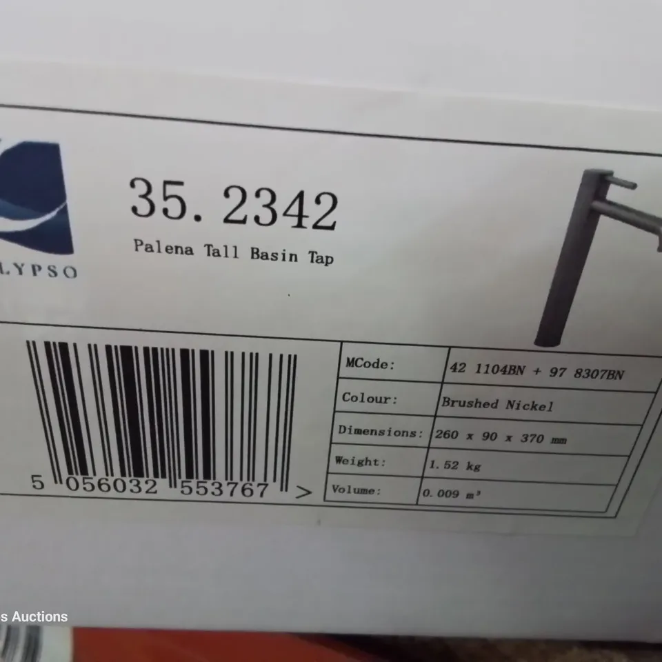 BOXED BRAND NEW PALMA TALL BASIN TAP POLISHED NICKLE