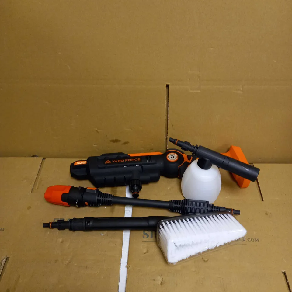 YARD FORCE 22BAR 20V AQUAJET CORDLESS PRESSURE CLEANER